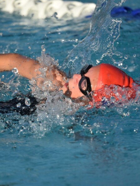 Female ROBs Student Swimming for Swim Team